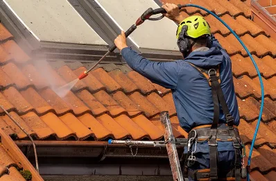 Démoussage et hydrofuge de toiture à Caixas